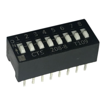 208-8S by CTS Electrocomponents - SWITCH SLIDE DIP SPST 50MA 24V