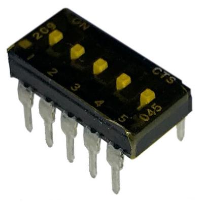 209-5MST by CTS Electrocomponents - SWITCH SLIDE DIP SPST 100MA 20V
