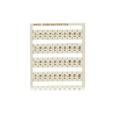 209-787 by WAGO Corporation - WSB MARKING CARD; AS CARD; MARKE