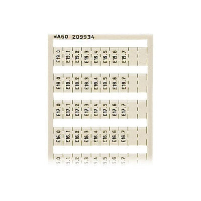 209-934 by WAGO Corporation - WSB MARKING CARD; AS CARD; MARKE