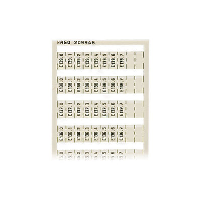 209-946 by WAGO Corporation - WSB MARKING CARD; AS CARD; MARKE