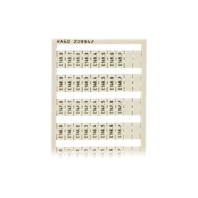 209-947 by WAGO Corporation - WSB MARKING CARD; AS CARD; MARKE