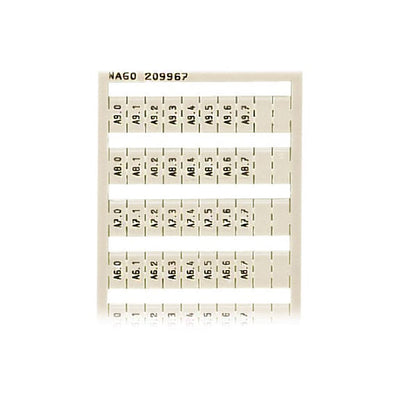 209-967 by WAGO Corporation - WSB MARKING CARD; AS CARD; MARKE