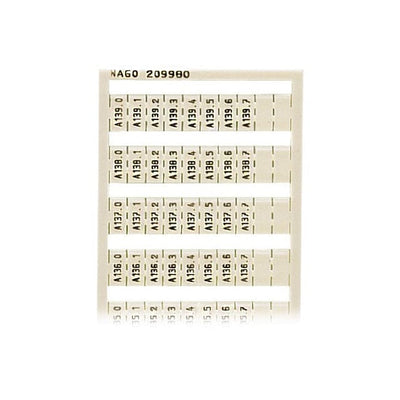 209-980 by WAGO Corporation - WSB MARKING CARD; AS CARD; MARKE