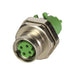 21023812431 by HARTING - M8 D-CODE 4PIN FEMALE STRAIGHT P