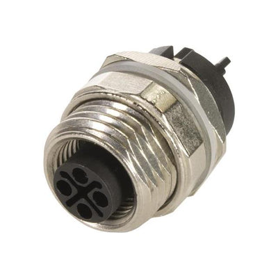 21033092430 by HARTING - M12 S-CODE 3+PE PIN, FEMALE, SHI