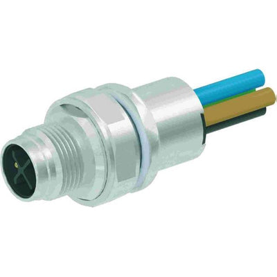 21033961402 by HARTING - M12 S-CODE 3+PE PIN, MALE, PANEL