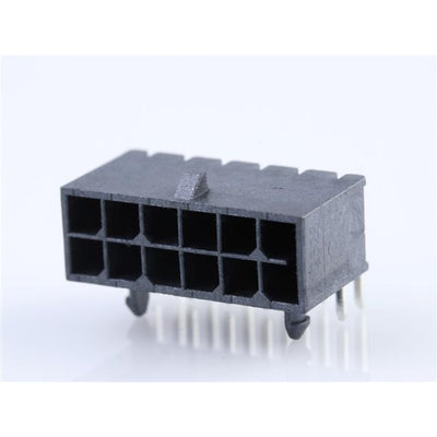 212528-1200 by Molex - MICRO-FIT PLUS R/A HDR TIN 2X6CK