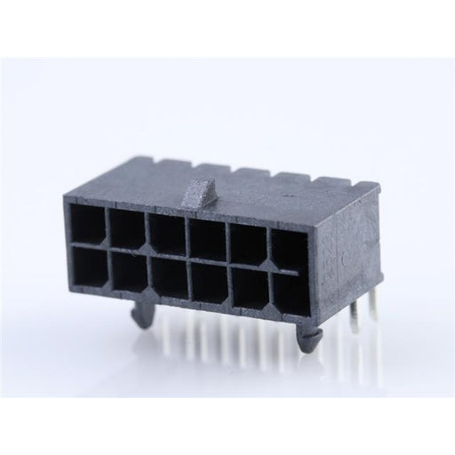 212528-1200 by Molex - MICRO-FIT PLUS R/A HDR TIN 2X6CK