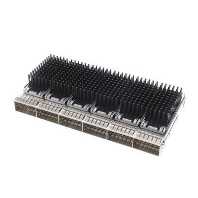 2170707-3 by TE Connectivity AMP Connectors - CONNECTOR QSFP28 CAGE 1X6 W/HSINK R/A