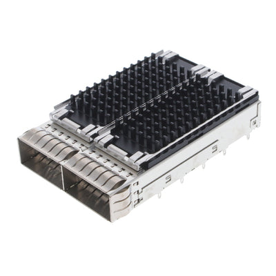 2170806-2 by TE Connectivity AMP Connectors - CONNECTOR QSFP28 CAGE 1X2 W/HSINK R/A