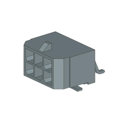 2182160600 by Molex - MICRO-FIT+DR SMT RA NAIL 6CKT TI