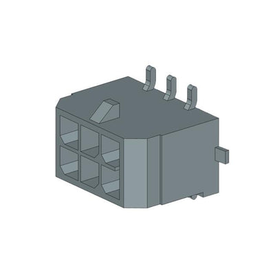 2182160620 by Molex - MICRO-FIT+DR SMT VT NAIL 6CKT TI