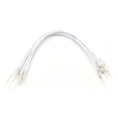 1839 by Pololu Corporation - JUMPER WIRE 10PK M-M 6"" WHITE