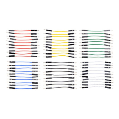3865 by Pololu Corporation - JMPR WIRE 60PC 6CLR ASSTD M-M 2