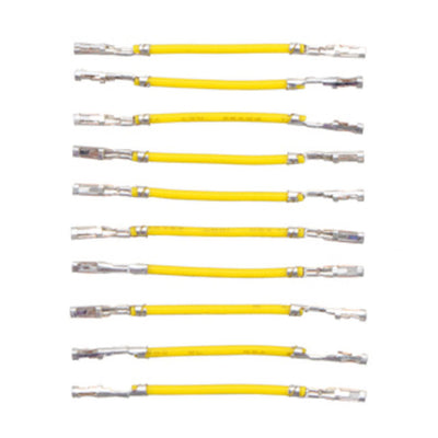 3904 by Pololu Corporation - JUMPER WIRE 10PK F-F 1"" YELLOW