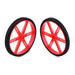 4936 by Pololu Corporation - SERVO WHEEL 90X10MM PAIR RED