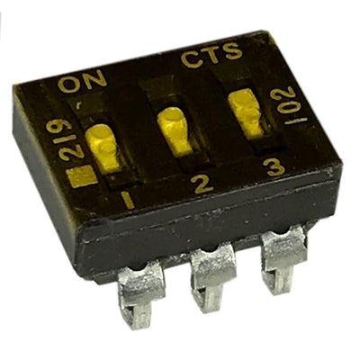 219-3LPSTJ by CTS Electrocomponents - SWITCH SLIDE DIP SPST 100MA 20V