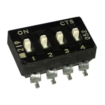 219-4ES by CTS Electrocomponents - SWITCH SLIDE DIP SPST 100MA 20V