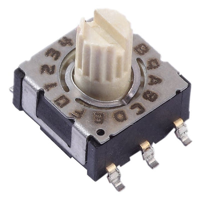 220AMC16R by CTS Electrocomponents - SWITCH ROTARY DIP HEX 100MA 50V