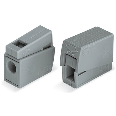 224-101 by WAGO Corporation - PUSHWIRE INLINE CONNECTOR; GRAY;
