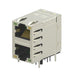 2301997-5 by TE Connectivity AMP Connectors - CONNECTOR JACK 2PORT 100 BASE-T PCB