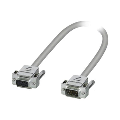 2302023 by Phoenix Contact - CABLE ASSY DB09 SHIELDED GRAY 3M