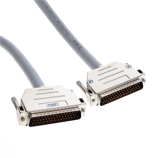 2305693 by Phoenix Contact - CABLE ASSY DB50 SHIELDED GRAY 1M