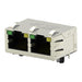 2337994-3 by TE Connectivity AMP Connectors - CONNECTOR JACK 2PORT 100 BASE-T PCB