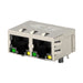 2337994-4 by TE Connectivity AMP Connectors - CONNECTOR JACK 2PORT 100 BASE-T PCB