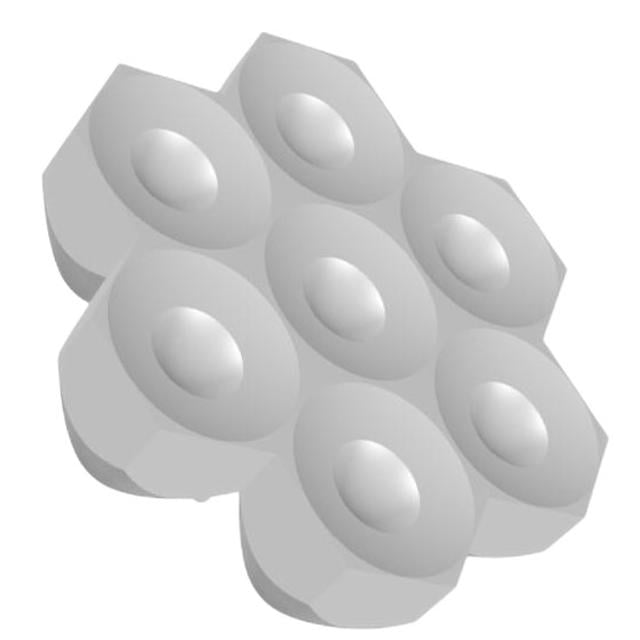 262 by Polymer Optics Ltd. - 7 CELL CLUSTER OPTIC WIDE BEAM
