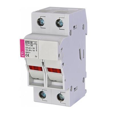 E2540013 by American Electrical Inc. - FUSE HOLDER W/LED IND DIN RAIL