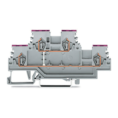 279-508 by WAGO Corporation - DOUBLE-DECK TERMINAL BLOCK; 4-CO