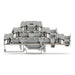 280-889 by WAGO Corporation - TRIPLE-DECK TERMINAL BLOCK; WITH