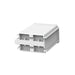 281889-1 by TE Connectivity AMP Connectors - CONNECTOR RECPT HSG 0.25 4POS CLEAR
