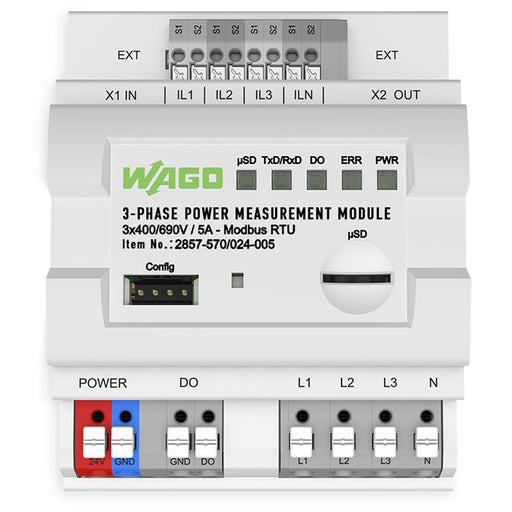 2857-570/024-005 by WAGO Corporation - 3-PH PMM 3X400/690V/5A M RTU