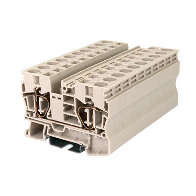 AK10 by Dinkle Corporation, USA - RAIL TERM BLK FEED THRU 6-24AWG