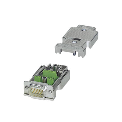 2904467 by Phoenix Contact - CONNECTOR D-SUB PLUG 9POS TERM BLK