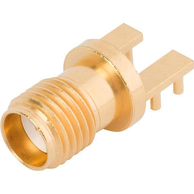 2921-61493 by Amphenol SV Microwave - CONNECTOR SMA JACK R/A 50OHM EDGE MNT