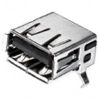 292303-6 by TE Connectivity AMP Connectors - CONNECTOR RECPT USB2.0 TYPEA 4POS R/A