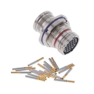 2M801-009-07M9-19SA by Amphenol Aerospace Operations - CONNECTOR RECPT FMALE 19POS GOLD CRIMP