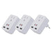 2U1O-C-3 by 5 Core Inc - 3Pcs Type C Adapter 2.4A USB
