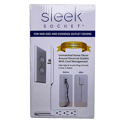 3-M-OVSZ-W by Sleek Socket - CORD NEMA 5-15P TO NEMA 5-15R 3