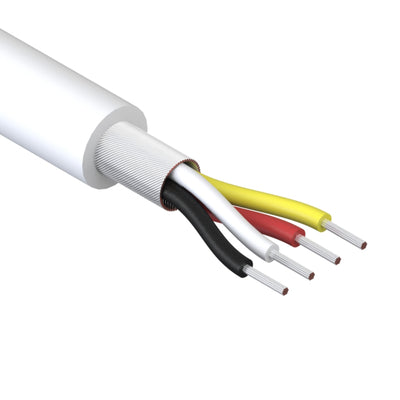 30-00448 by Tensility International Corp - CABLE 4COND 28AWG WHITE SHLD 30M