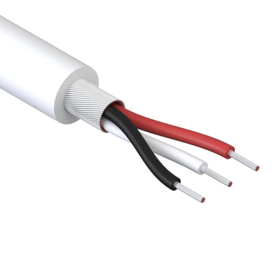 30-00454 by Tensility International Corp - CABLE 3COND 32AWG WHITE SHLD 1M