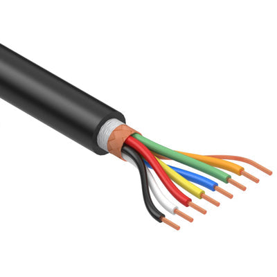 30-00673 by Tensility International Corp - CABLE 7COND 28AWG BLACK SHLD 1M