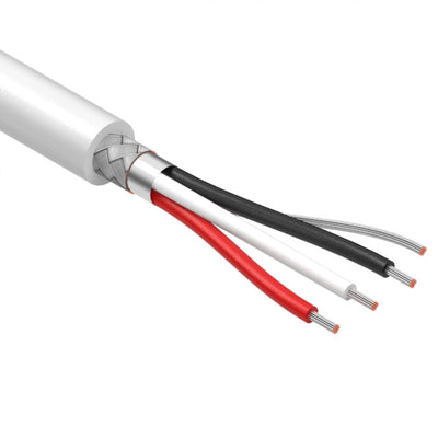 30-01024 by Tensility International Corp - CABLE 3CON 28AWG WHT SHLD 502