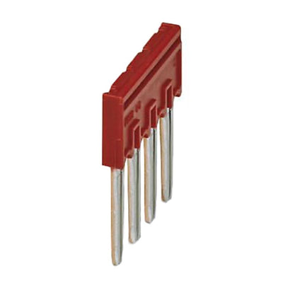 3001595 by Phoenix Contact - JUMPER TERM BLK 4POS FLAT PIN