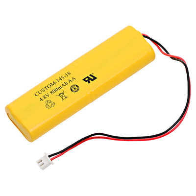 CUSTOM-145-18 by Dantona Industries - BATTERY PACK NICD 4.8V AA 800MAH