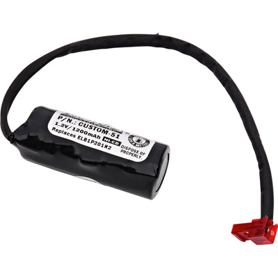 CUSTOM-51 by Dantona Industries - BATT NICAD 1.2V 1.2AH 4/5A